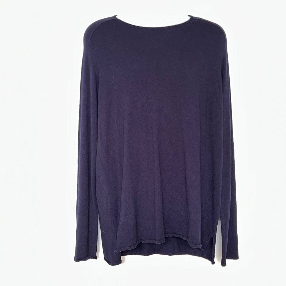 Frank & Oak Sweater Pullover Navy Blue Knit Crew Neck Size XXL Soft